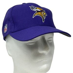 Vintage Minnesota Vikings Hat Baseball Cap Motorola 90s Purple NFL Football New